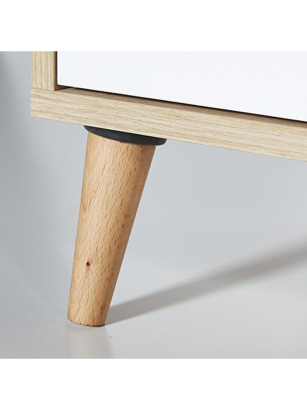 Kahverengi Melek Tek Çekmeceli Komodin - Safir Meşe / Beyaz-5