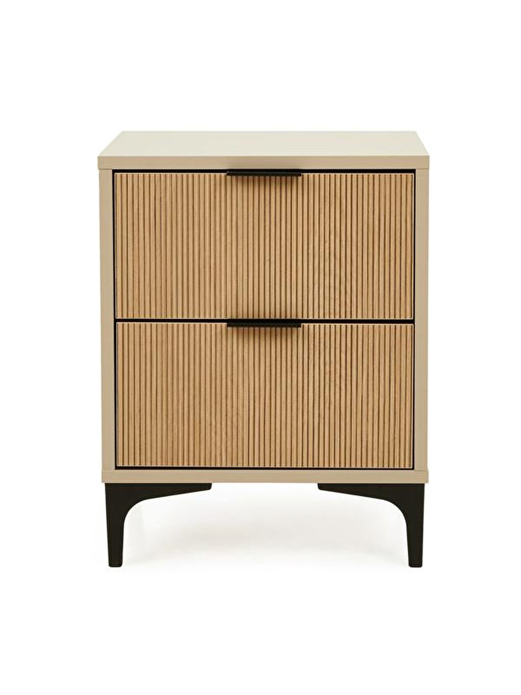 Karışık Prestige 2 Çekmeceli Komodin - Vizon / Yunus - 45 cm-2