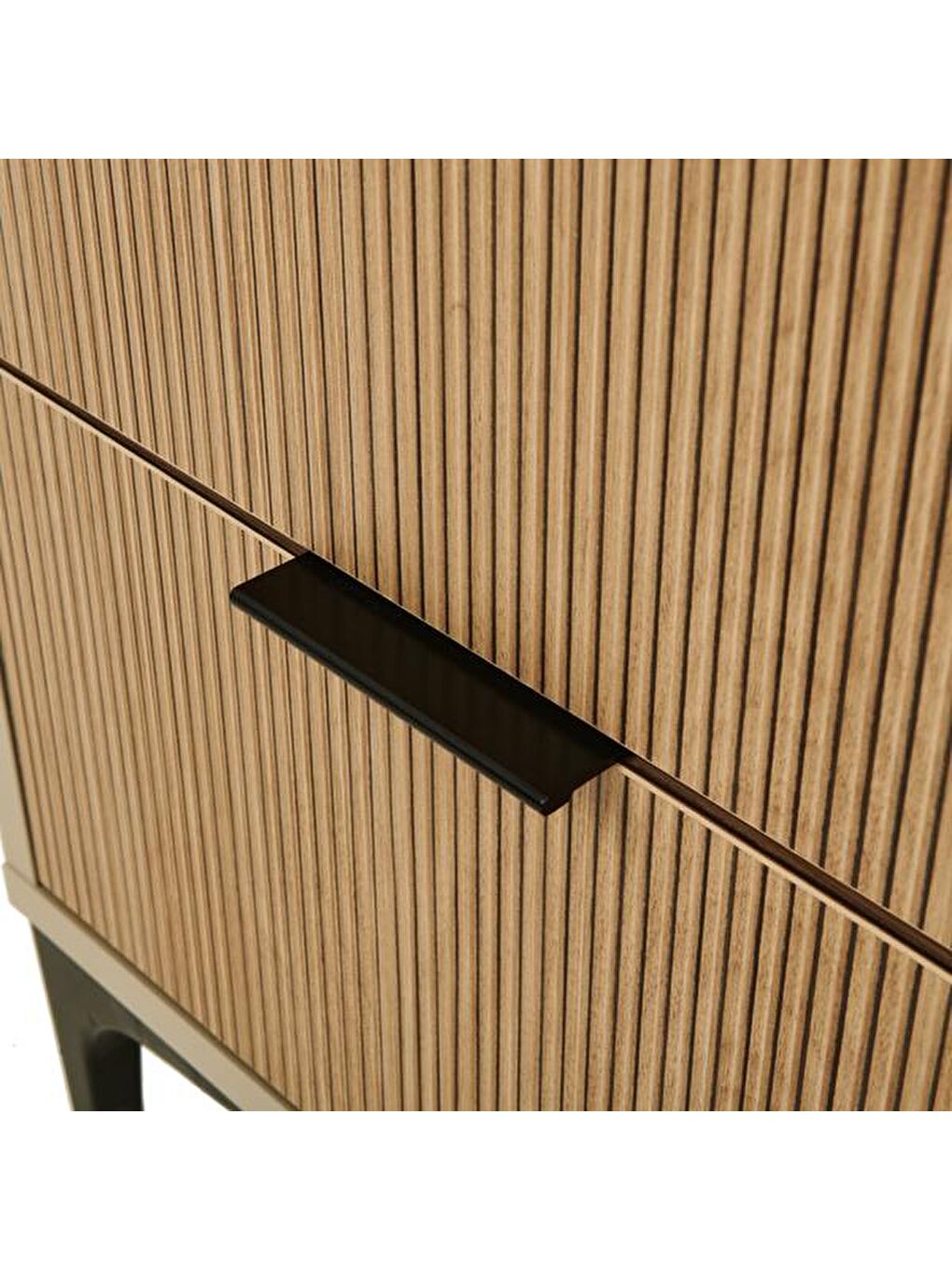 Karışık Prestige 2 Çekmeceli Komodin - Vizon / Yunus - 45 cm-3