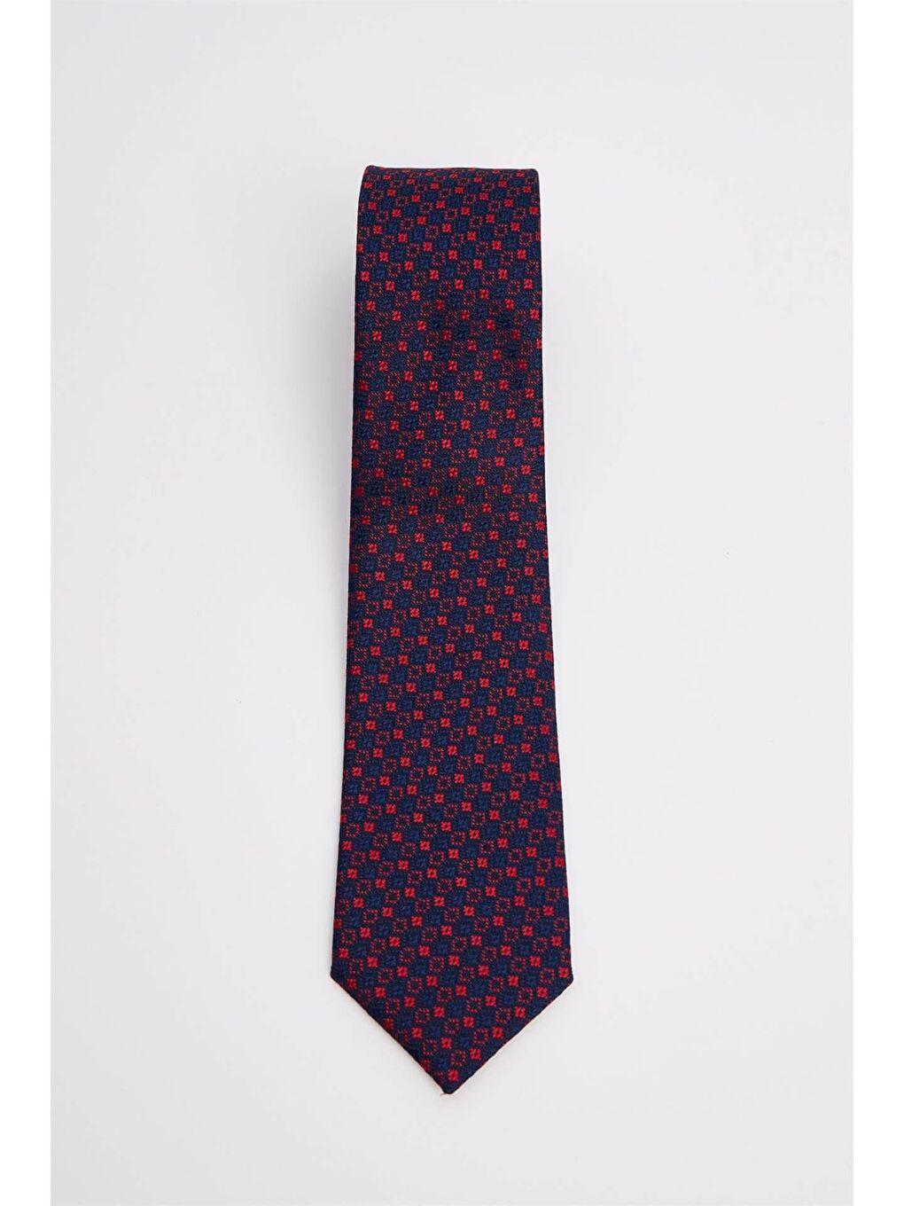 Karışık Klasik Cep Mendilli Desenli Kravat