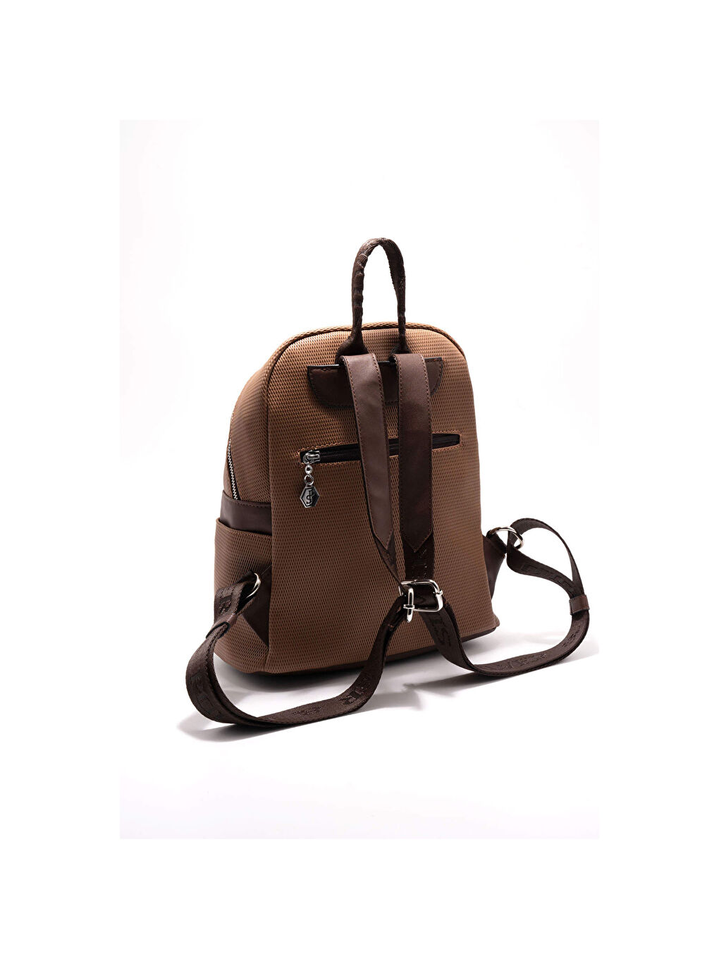 Kahverengi Kadın 926-45725 SILVER POLO SIRT ÇANTASI M86 KARAMEL-MAT KAHVE-4