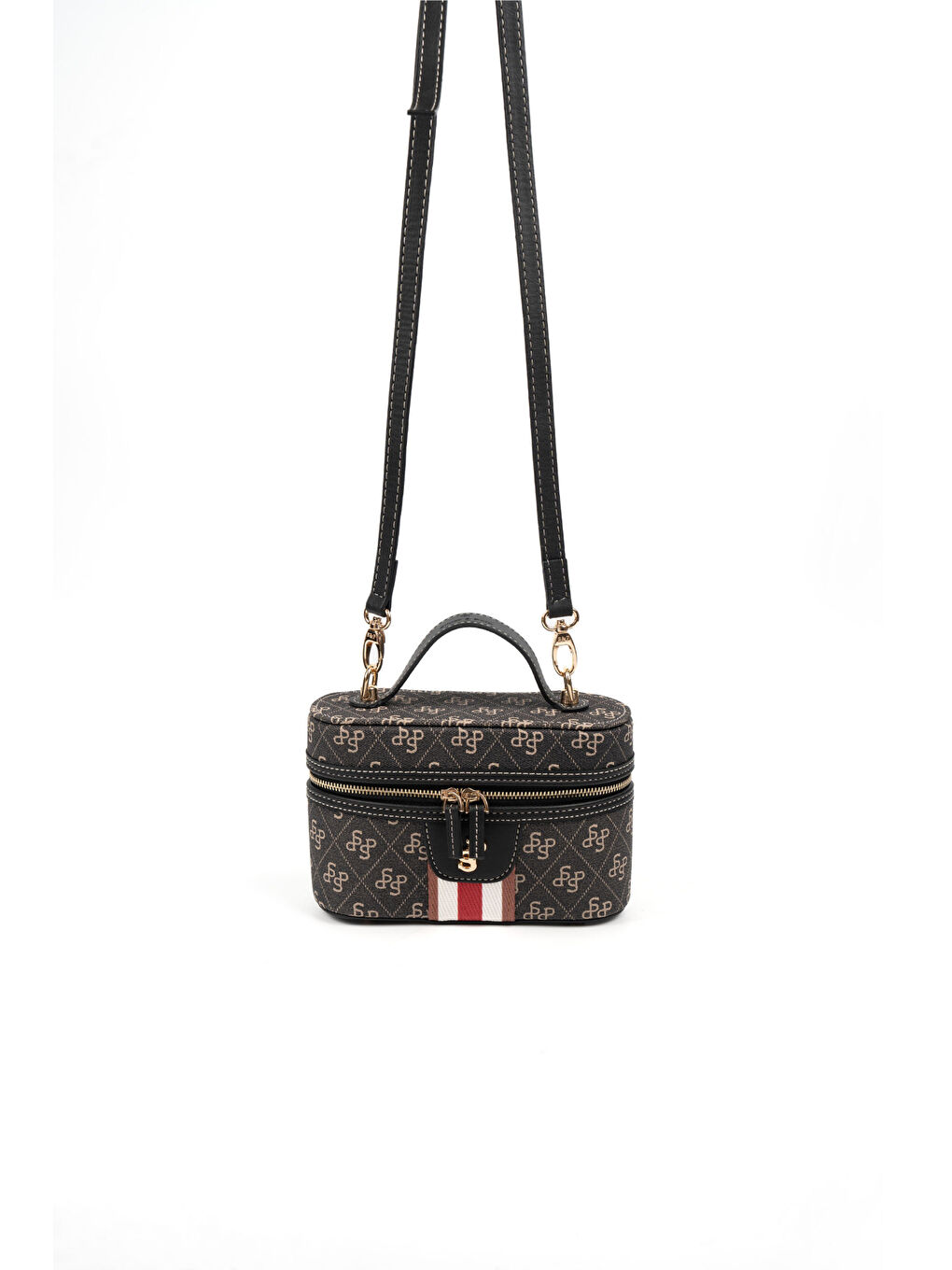 Gri Kadın Çapraz Çanta 1195-47048 SILVER POLO ÇAPRAZ BAYAN ÇANTASI M178 FÜME-MAT SİYAH (MPM-1