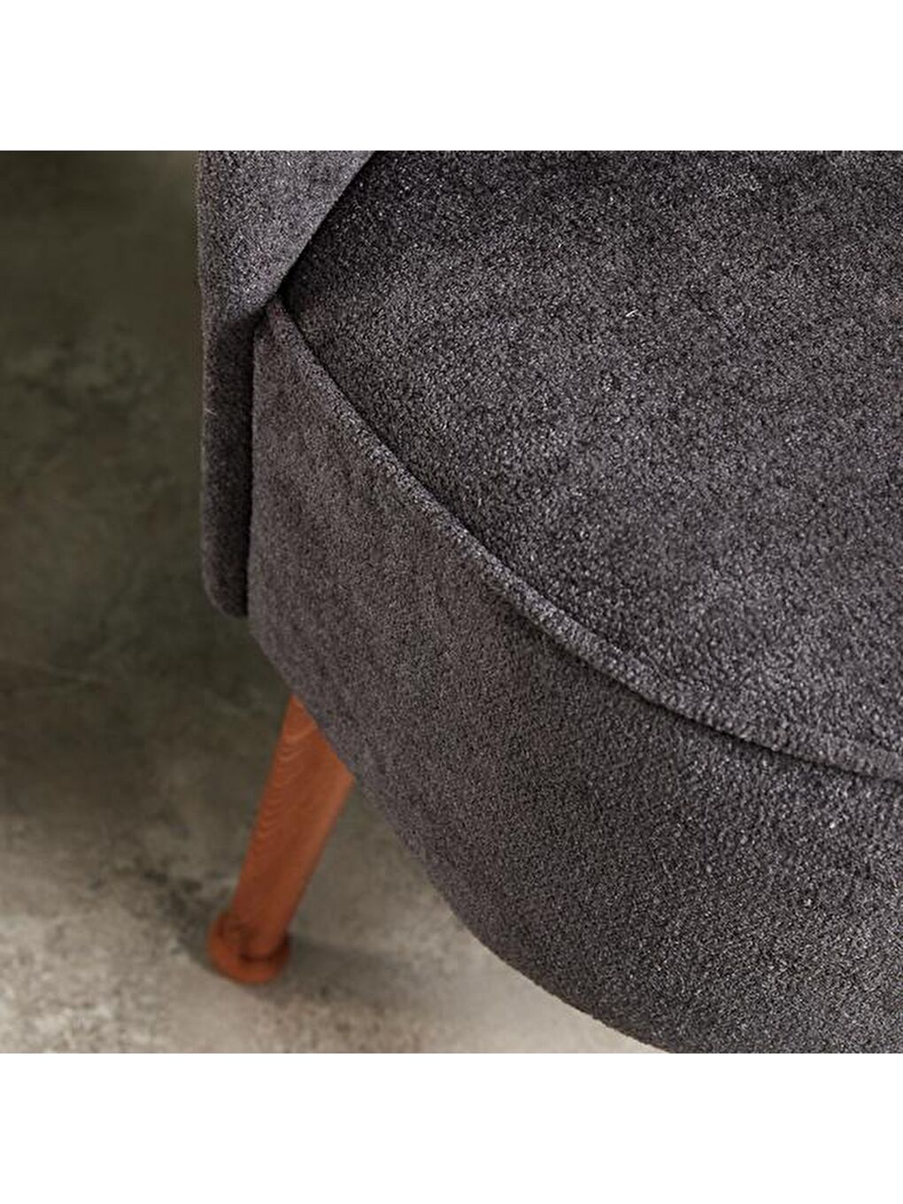 Sırtlı Masif Ayaklı Puf - Gri-1