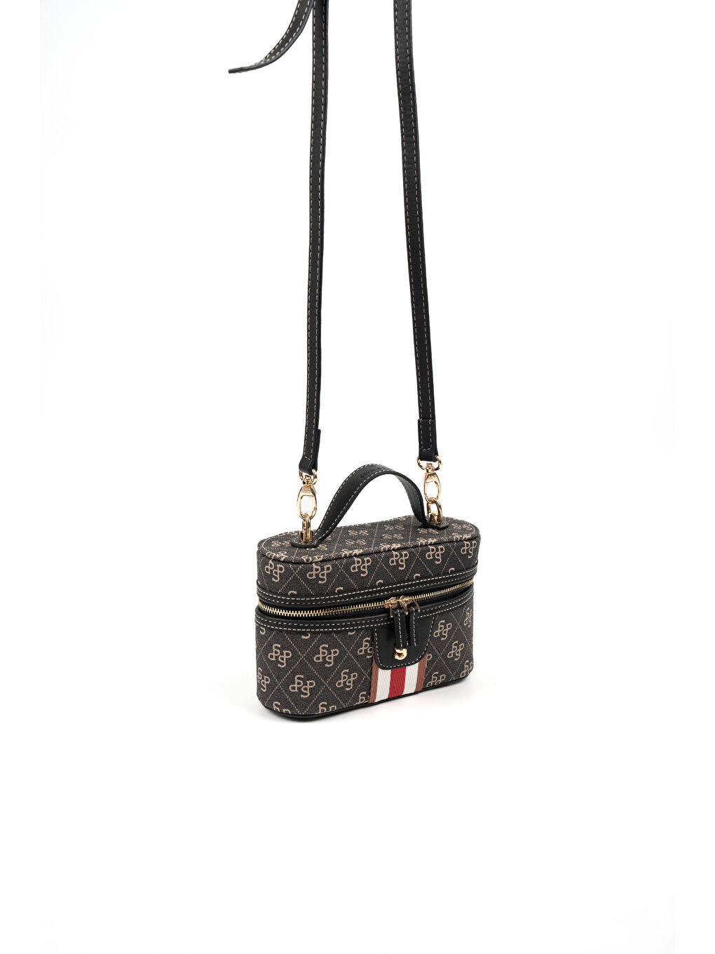 Gri Kadın Çapraz Çanta 1195-47048 SILVER POLO ÇAPRAZ BAYAN ÇANTASI M178 FÜME-MAT SİYAH (MPM-2