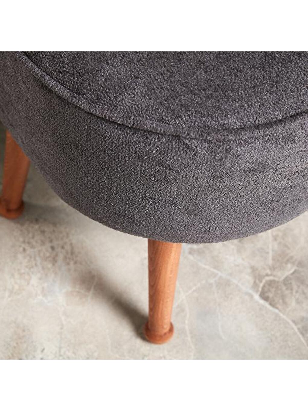 Sırtlı Masif Ayaklı Puf - Gri-3
