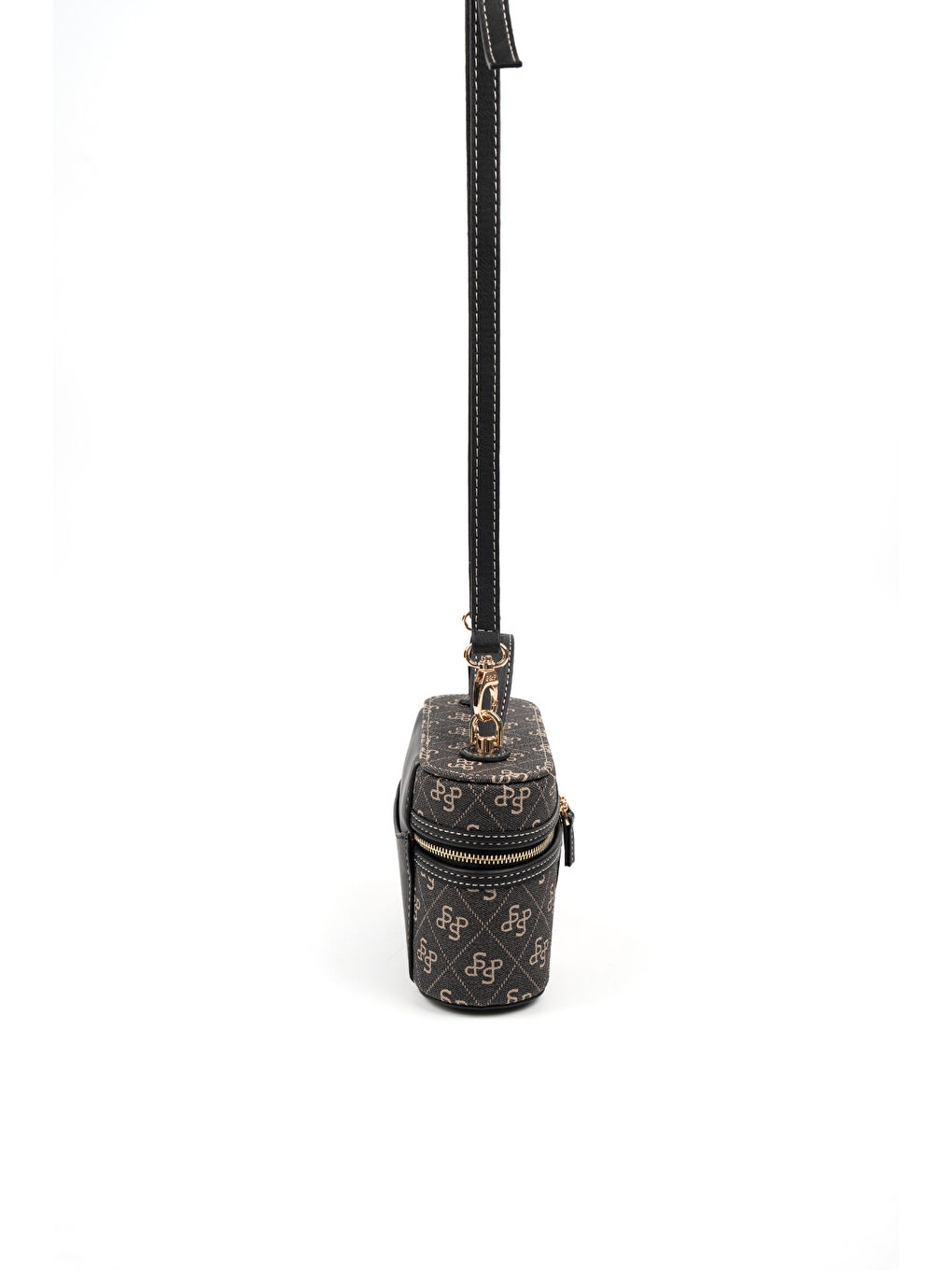 Gri Kadın Çapraz Çanta 1195-47048 SILVER POLO ÇAPRAZ BAYAN ÇANTASI M178 FÜME-MAT SİYAH (MPM-3