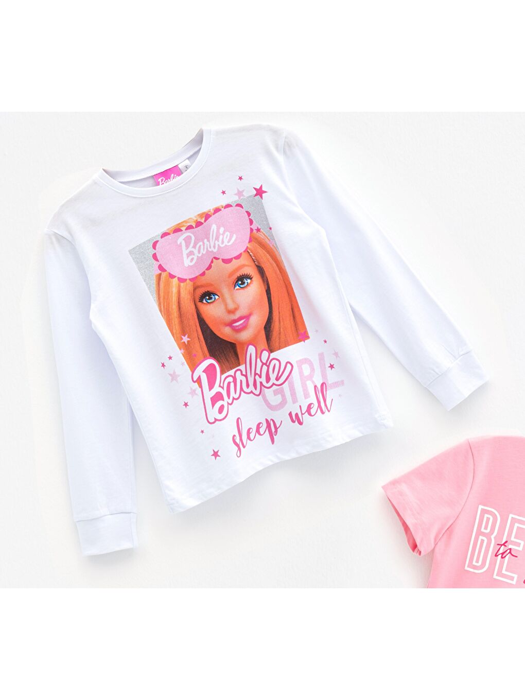 For You Kids Pembe Barbie 4'lü Tshirt Pembe Şort Pantolon Takım - 2