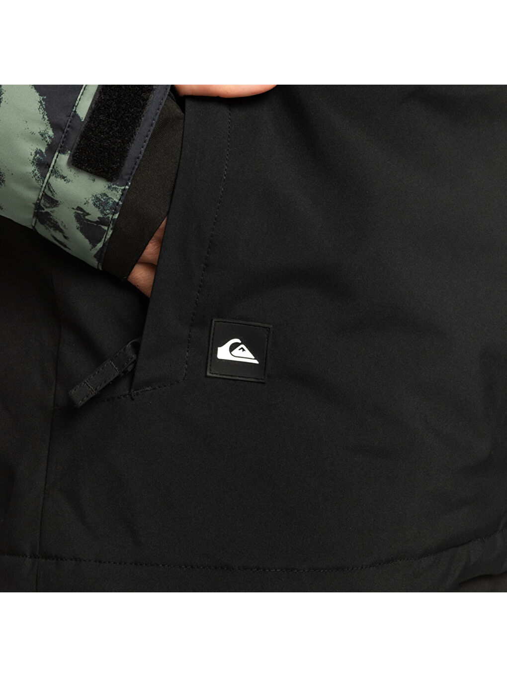 Mission Printed Block Erkek Yeşil Snowboard Ceketi Kayak Montu-3