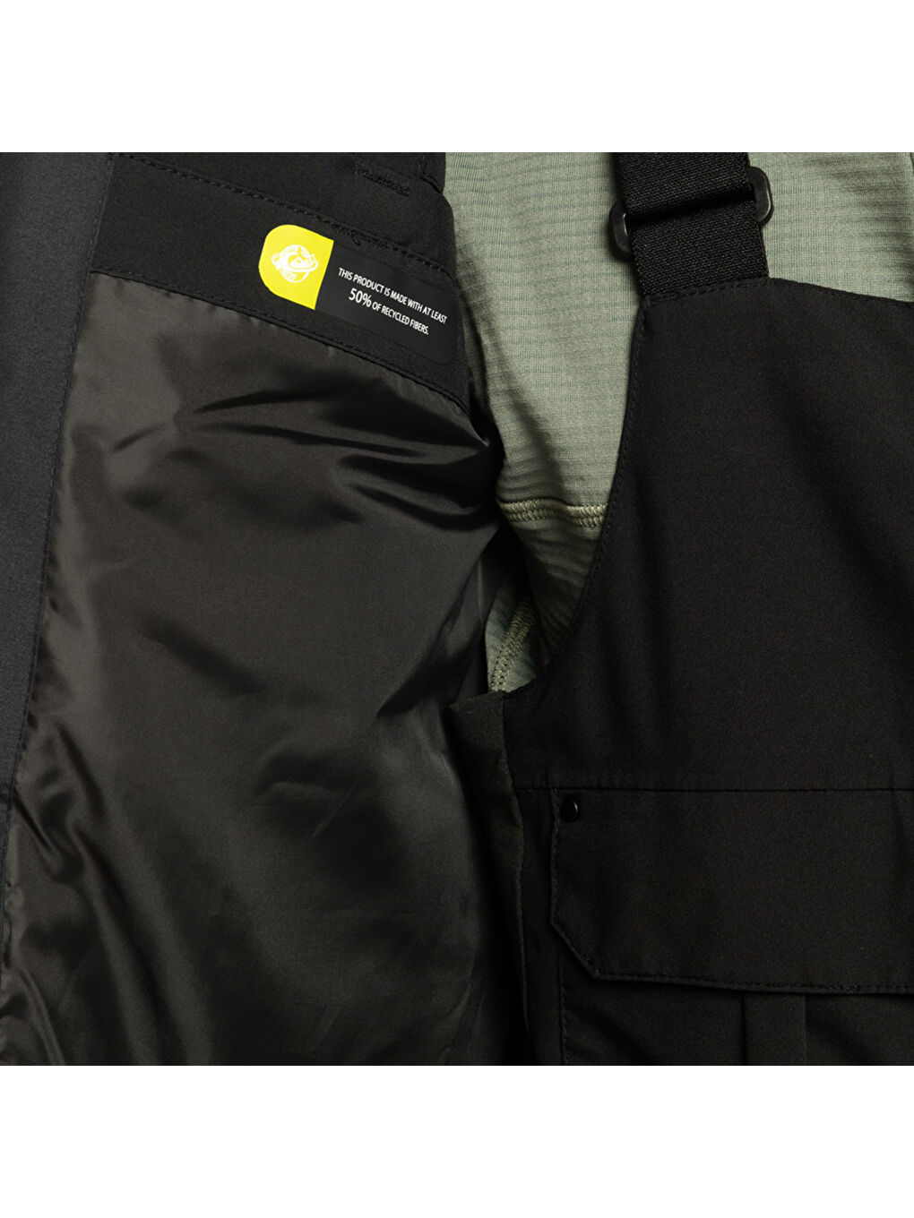 Mission Printed Block Erkek Yeşil Snowboard Ceketi Kayak Montu-4