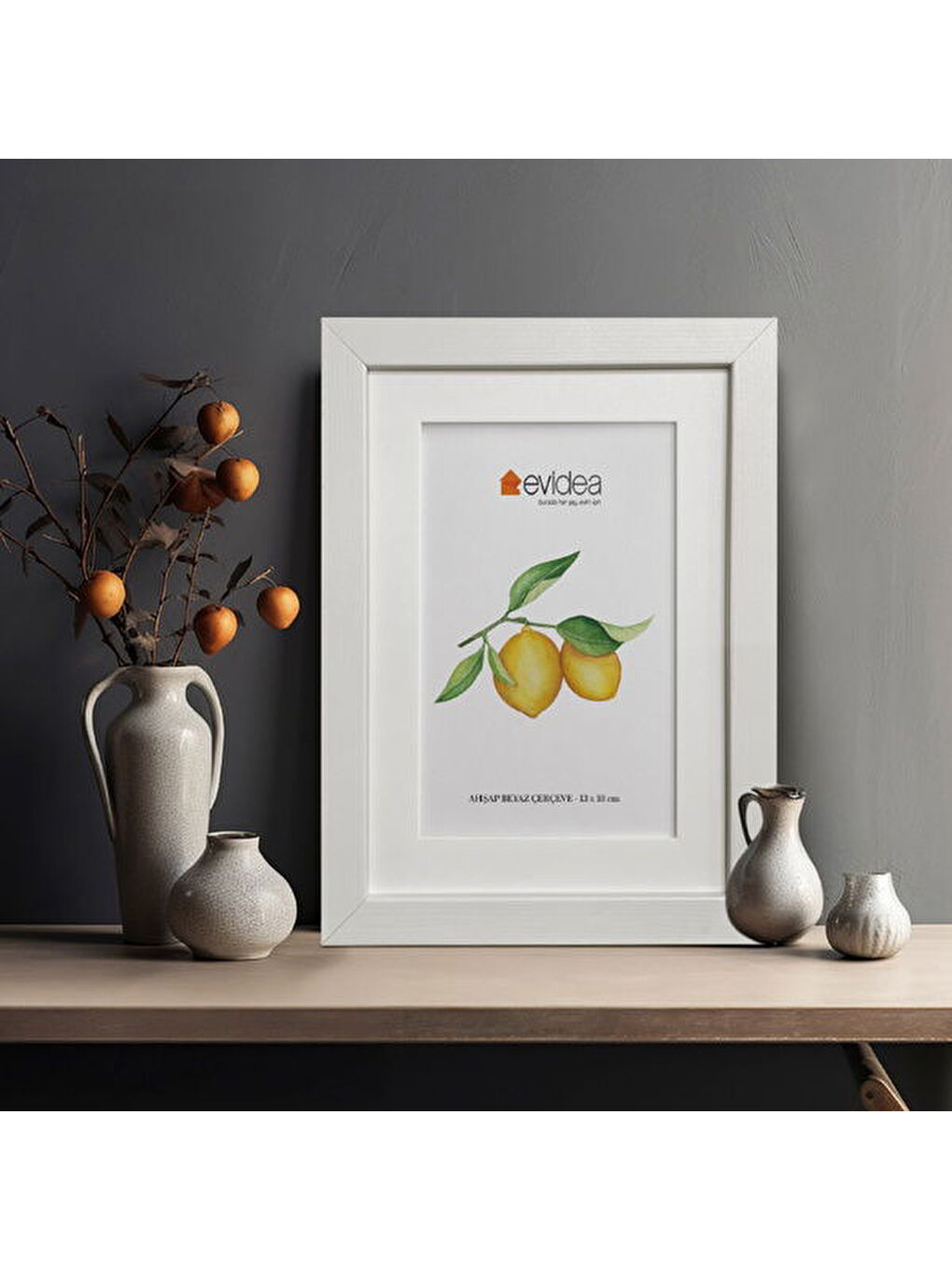 Deco Ahşap Çerçeve - Beyaz - 13x18 cm-2