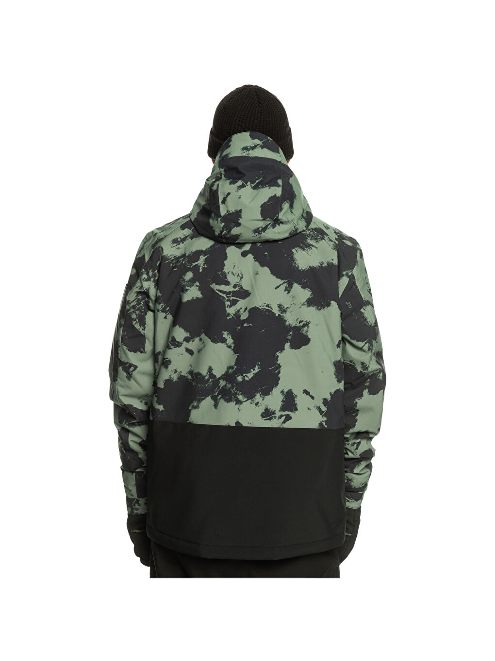 Mission Printed Block Erkek Yeşil Snowboard Ceketi Kayak Montu-7