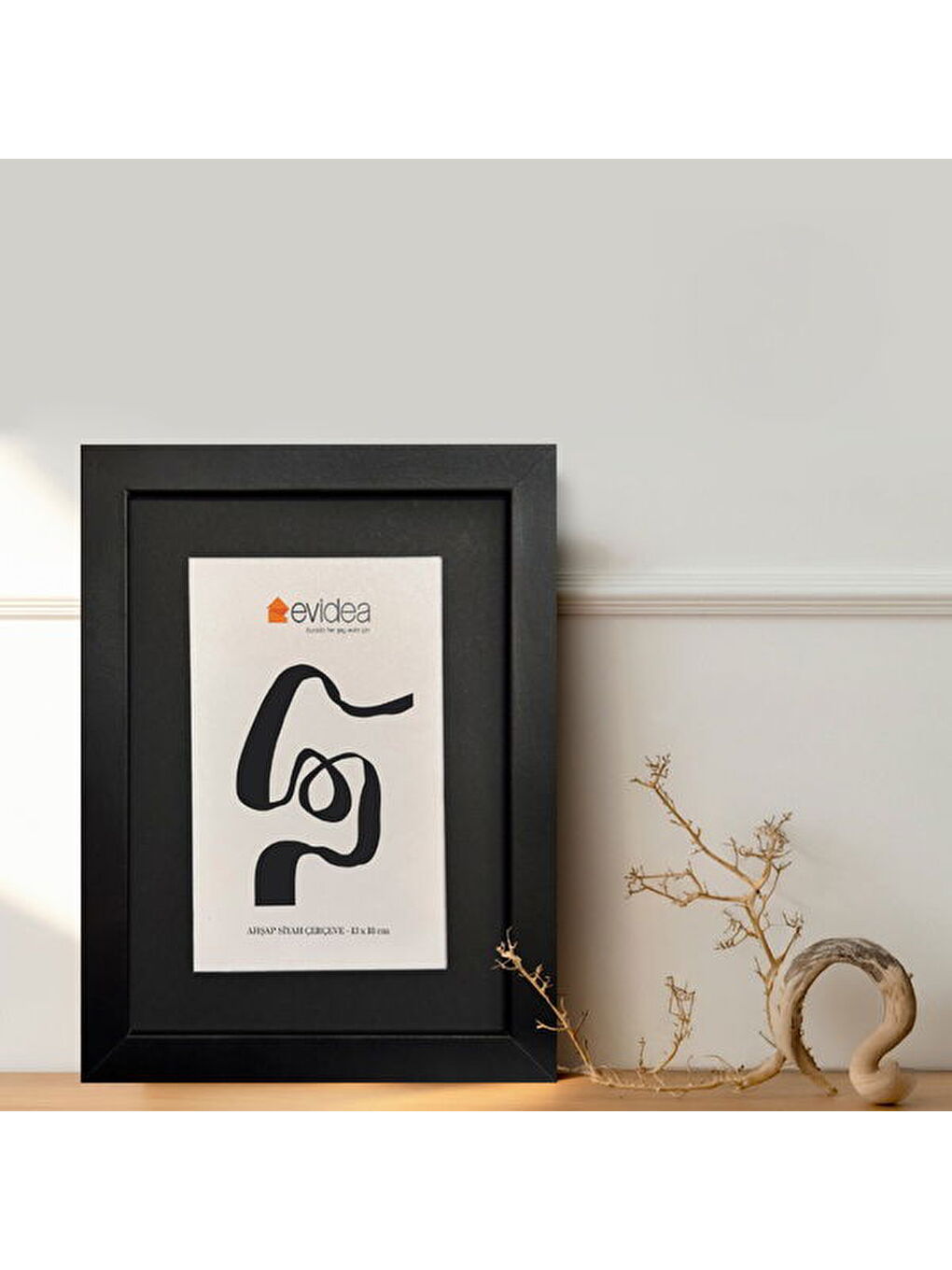 Deco Ahşap Çerçeve - Siyah - 13x18 cm-1