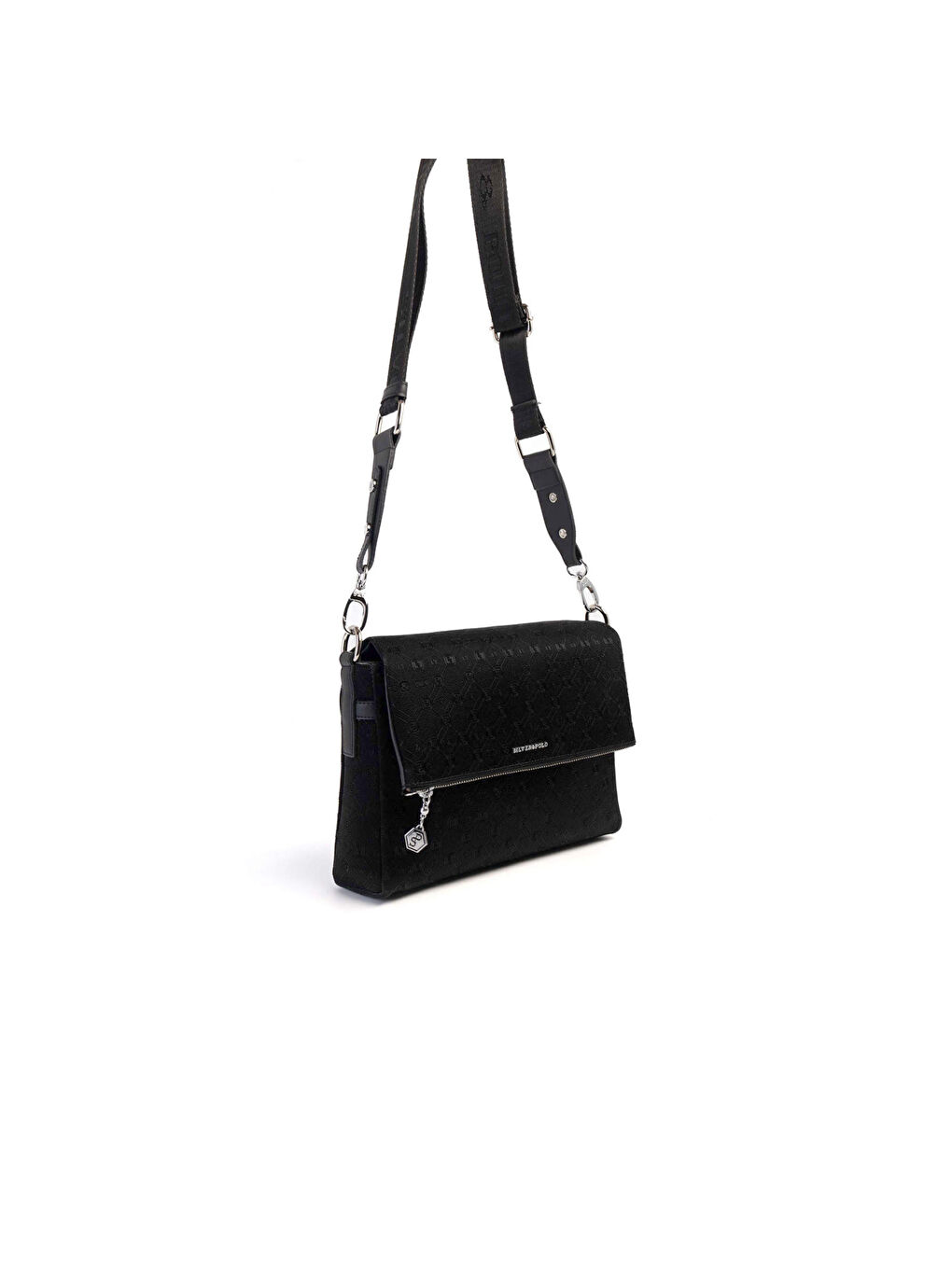 Siyah Kadın Çapraz Çanta 963-39473 SILVER POLO ÇAPRAZ BAYAN ÇANTASI M158 SİYAH-NOVA SİYAH-1