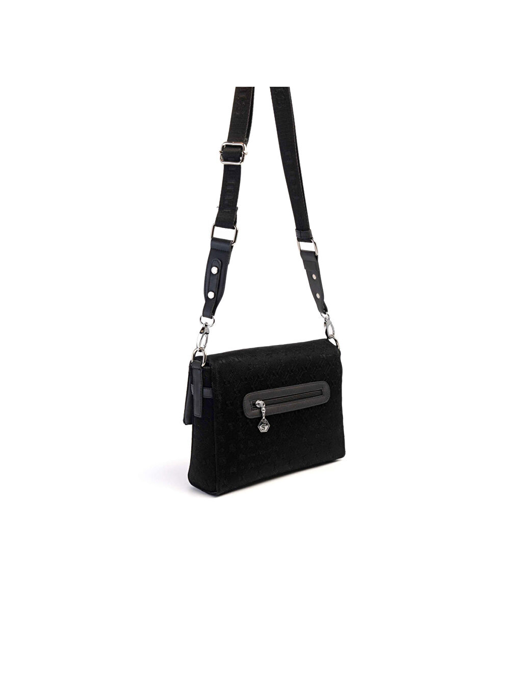 Siyah Kadın Çapraz Çanta 963-39473 SILVER POLO ÇAPRAZ BAYAN ÇANTASI M158 SİYAH-NOVA SİYAH-3