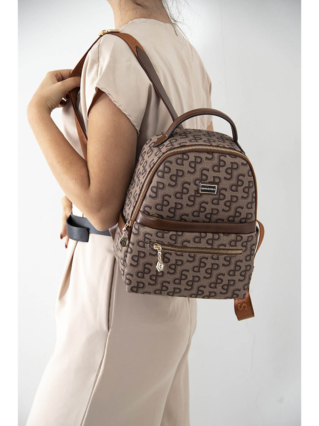 Kahverengi Kadın 1061-41087 SIRT ÇANTASI M169 NUT-NOVA A.TABA-4