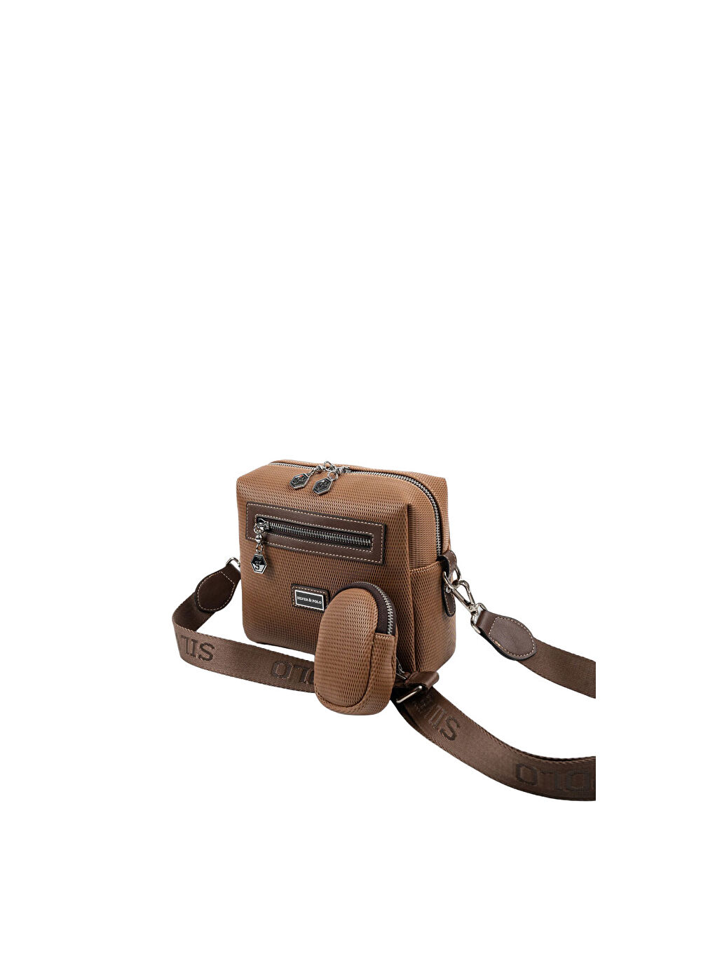 Kahverengi Kadın Çapraz Çanta 1038-48496 SILVER POLO ÇAPRAZ BAYAN ÇANTASI M86 KARAMEL-MAT KAHVE-4