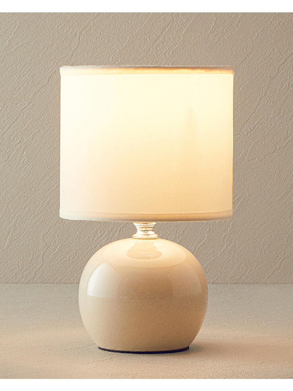 Pansy Porselen Abajur Bej