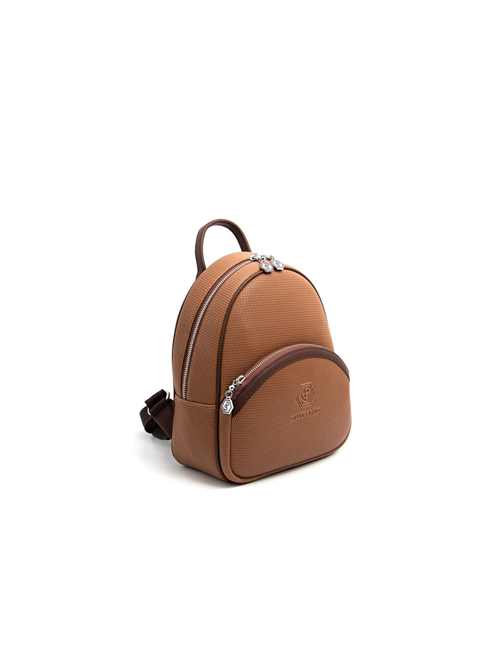 Kahverengi Kadın 945-45561 SILVER POLO SIRT ÇANTASI M86 KARAMEL-MAT KAHVE-2