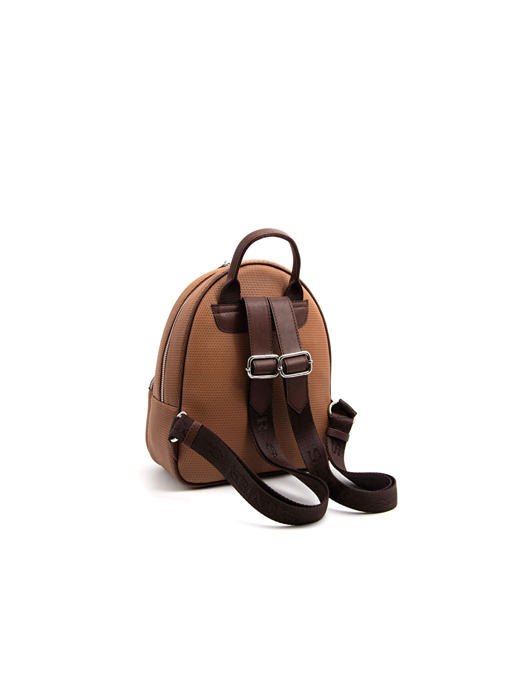 Kahverengi Kadın 945-45561 SILVER POLO SIRT ÇANTASI M86 KARAMEL-MAT KAHVE-4