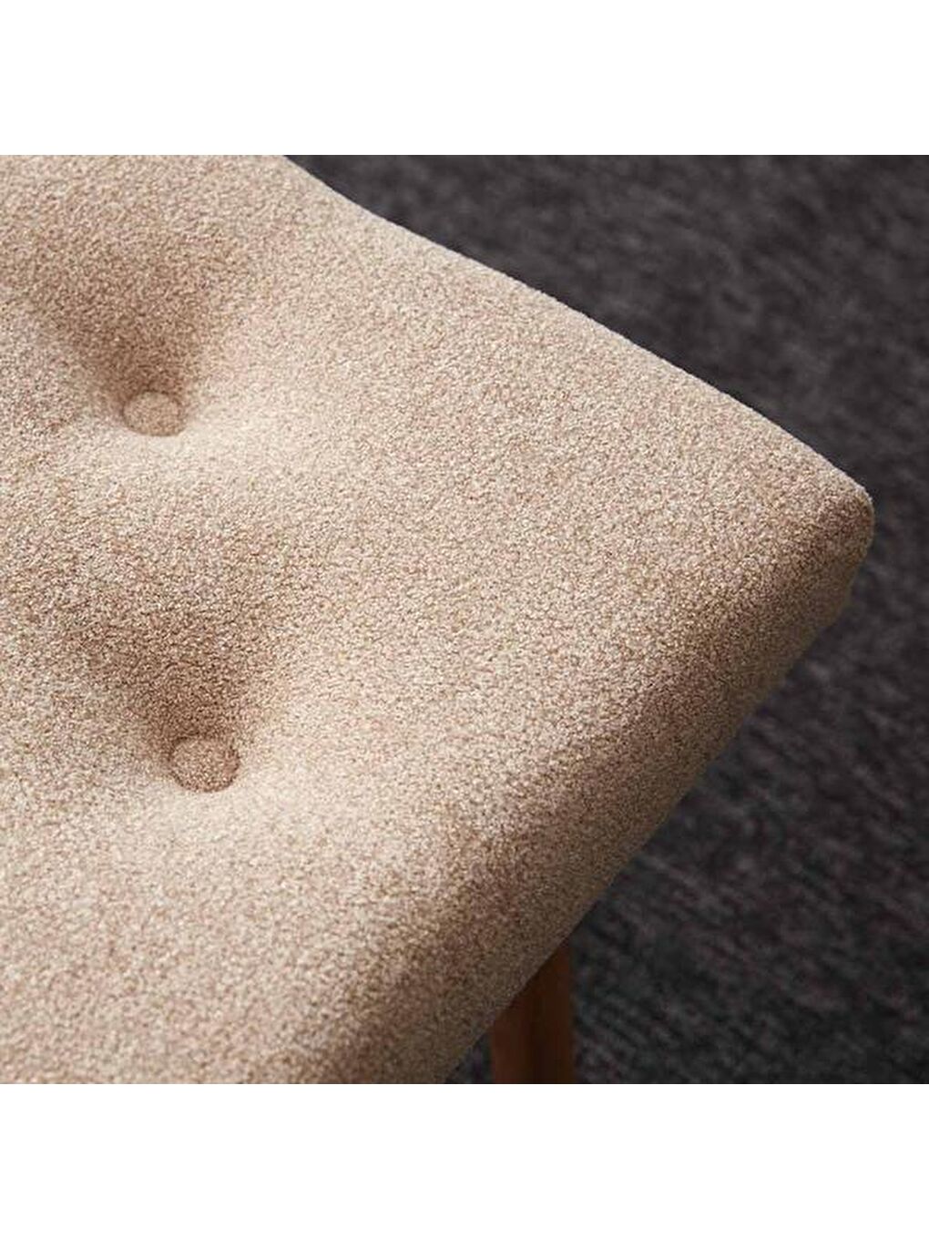 Masif Ayaklı Bench - Bej-5