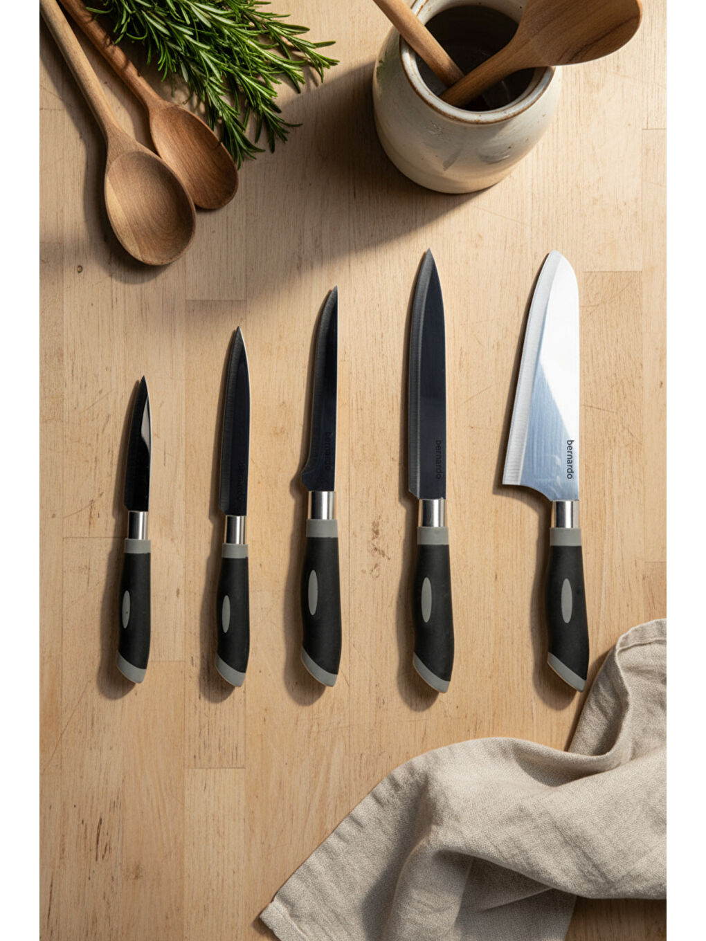 Gri Titan 5 Parça Bıçak Seti-2