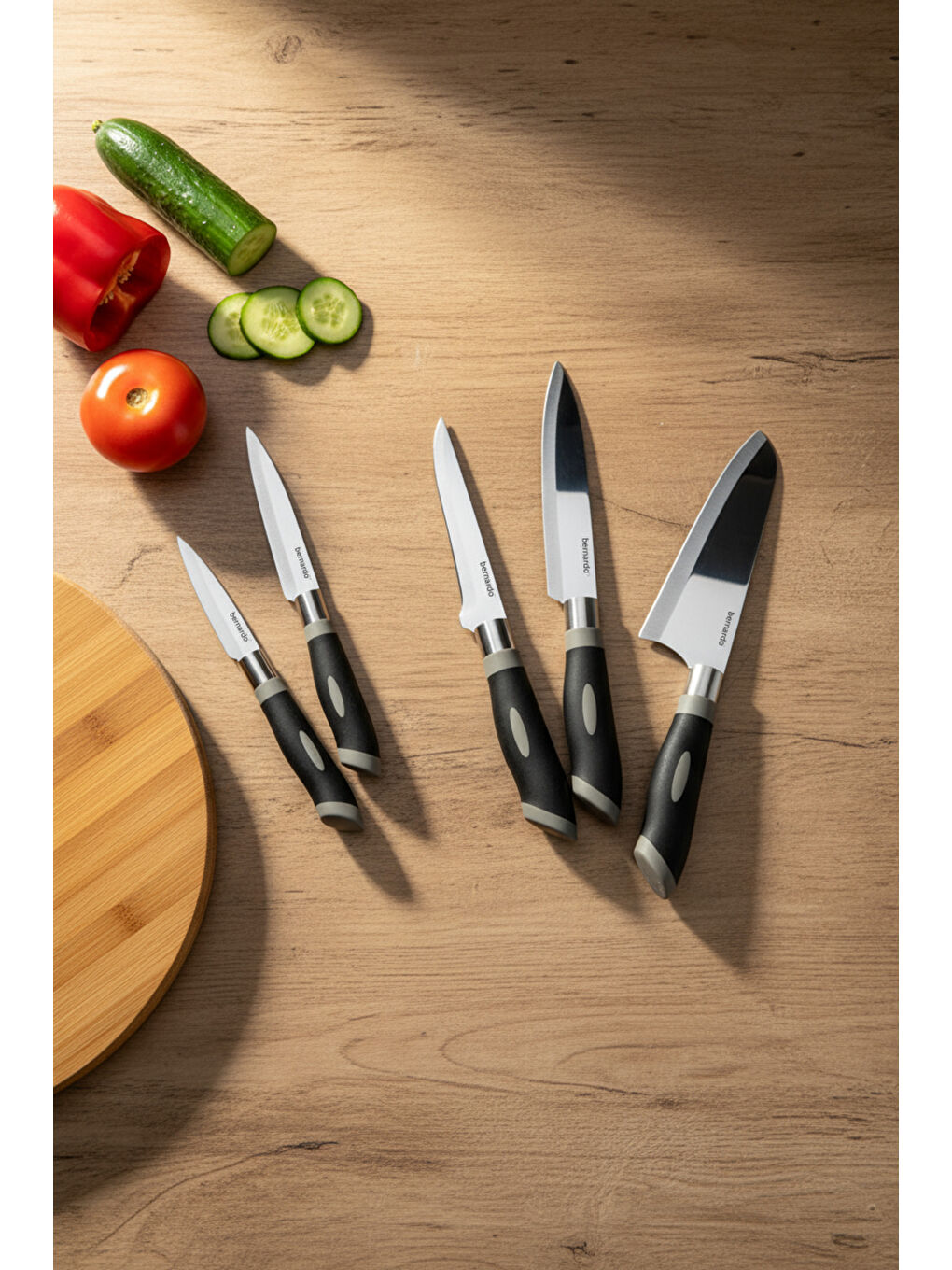 Gri Titan 5 Parça Bıçak Seti-3