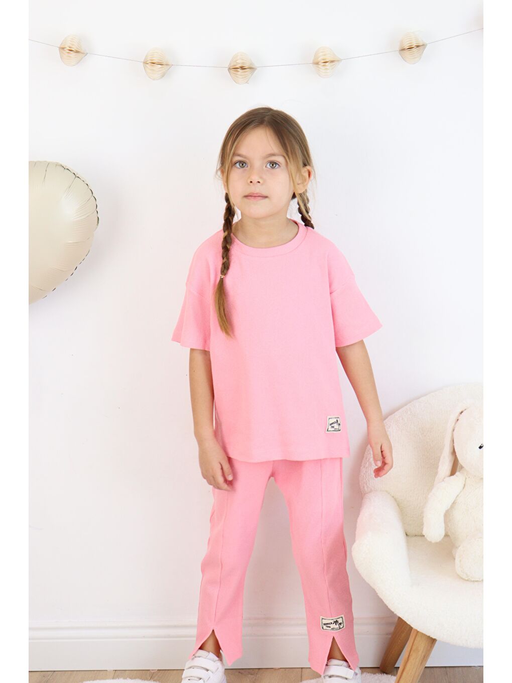 Pembe Paça Yırtıklı Takım-3