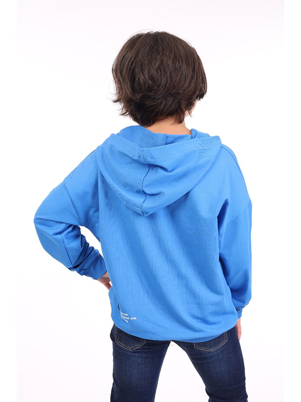 Mavi Erkek Çocuk Baskılı Sweatshirt-2