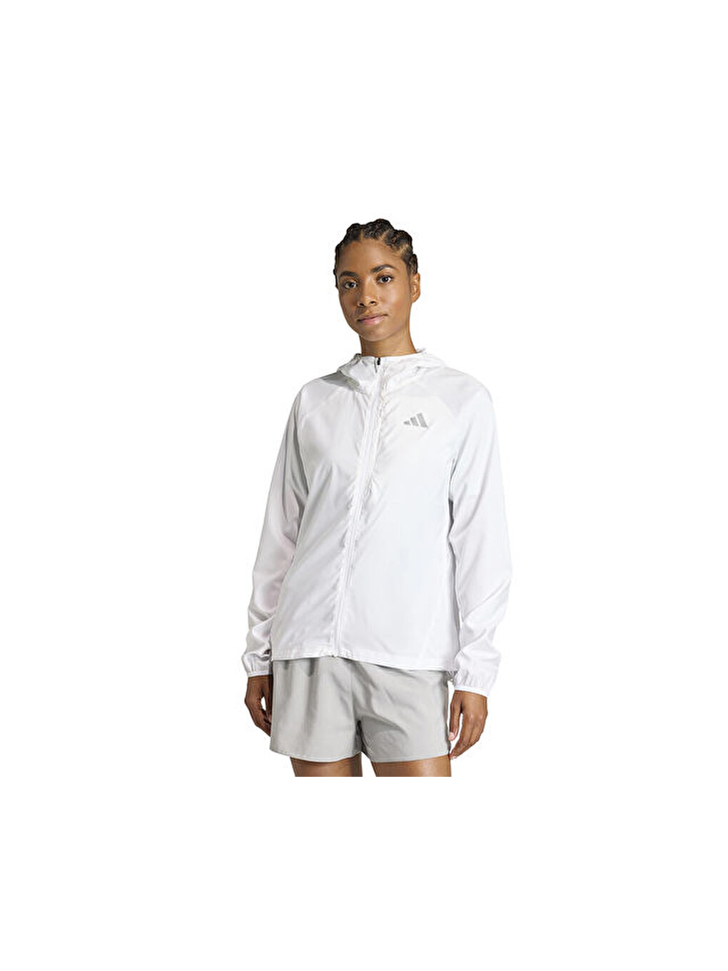 Run Ess Jkt W Kadın Koşu Ceketi Ka0253 Beyaz