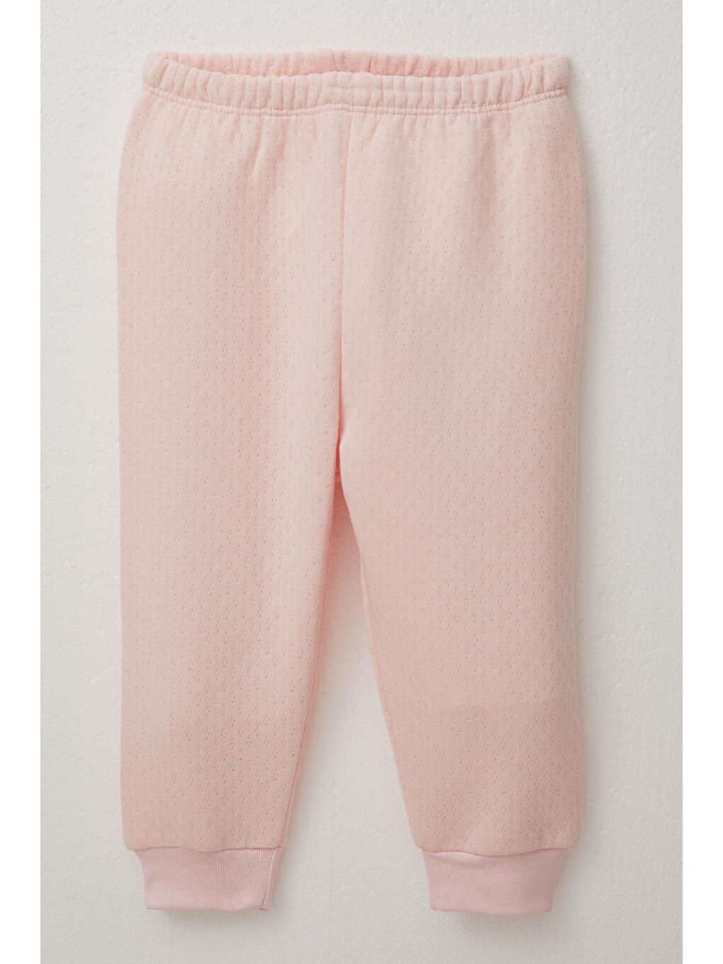 Pembe Kız Bebek Zıbınlı 3 Lü Takım Tavşancık Nakışlı Ponponlu Kapüşonlu Pudra (4 Ay-1 Yaş)-2