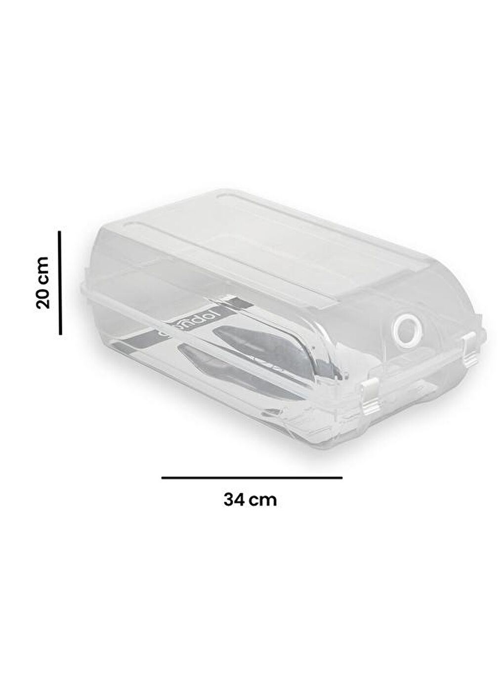 Renksiz Lord Ayakkabı Kutusu - Şeffaf-5