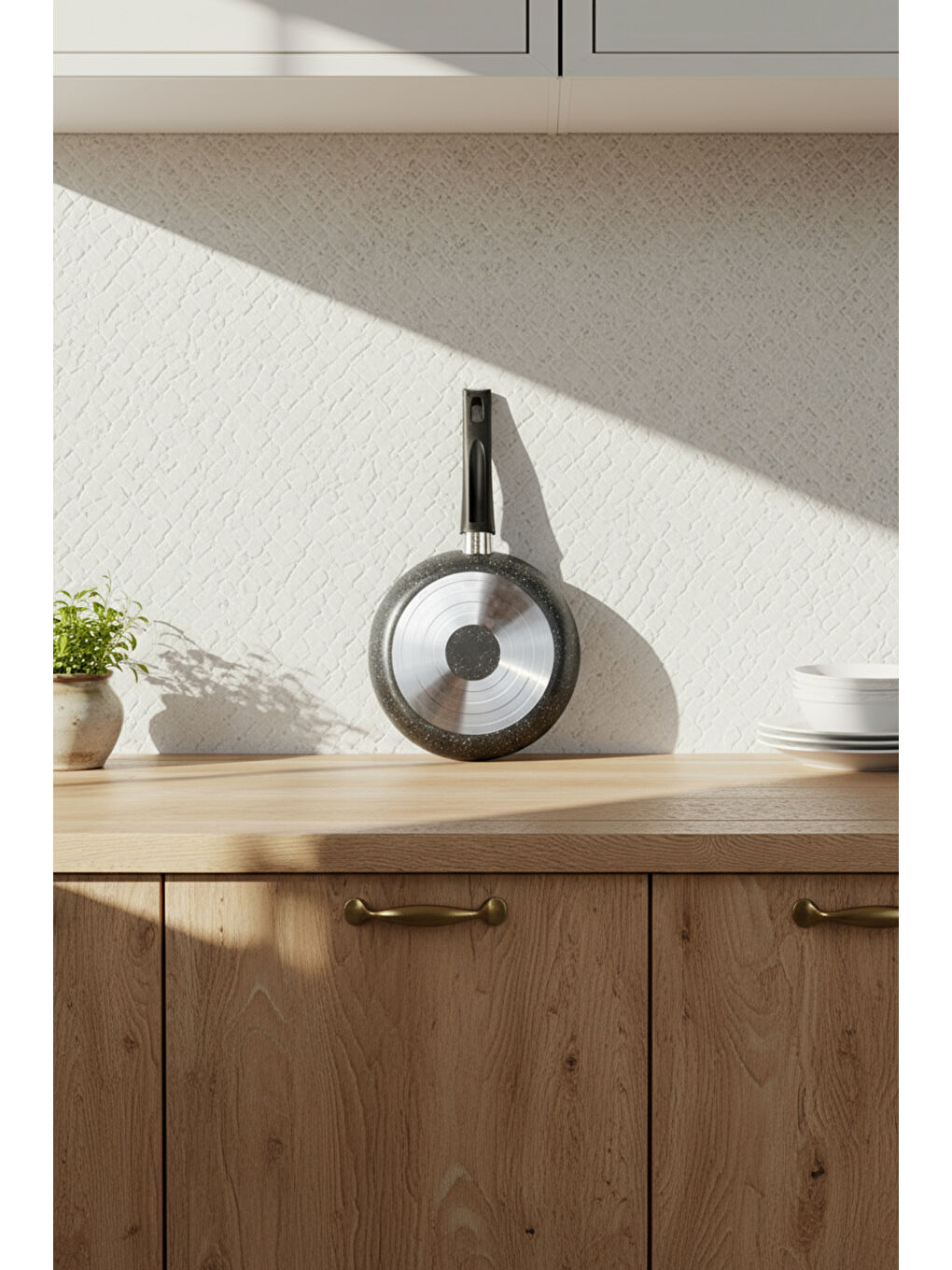 Athelas 3 Parça Tava ve Sahan Seti Gri-4