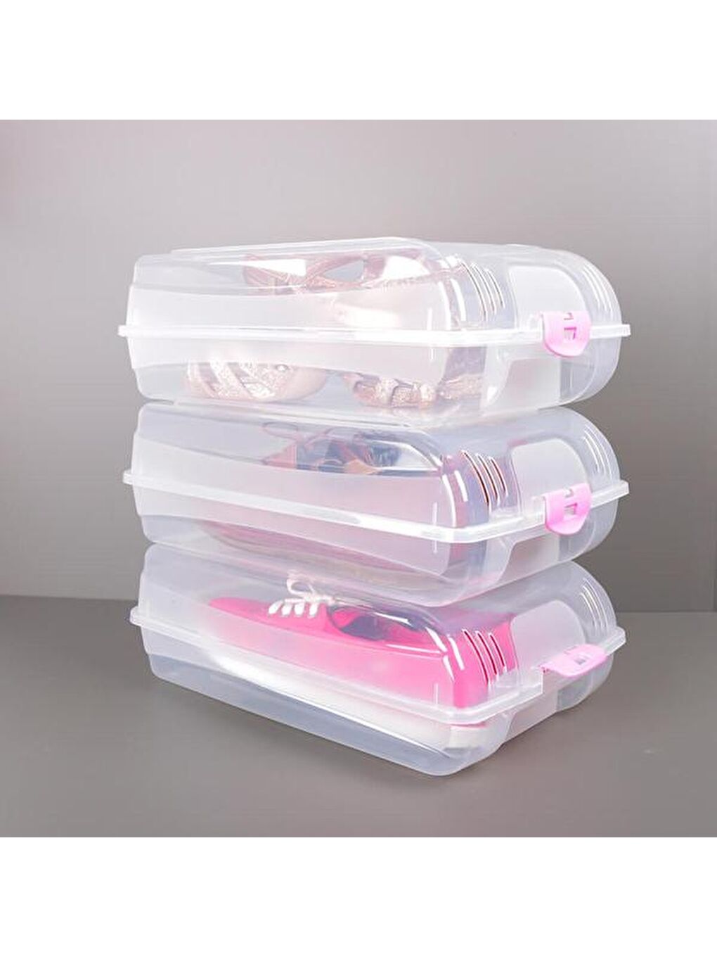 Renksiz Bayan Ayakkabı Koruma Kutusu-2