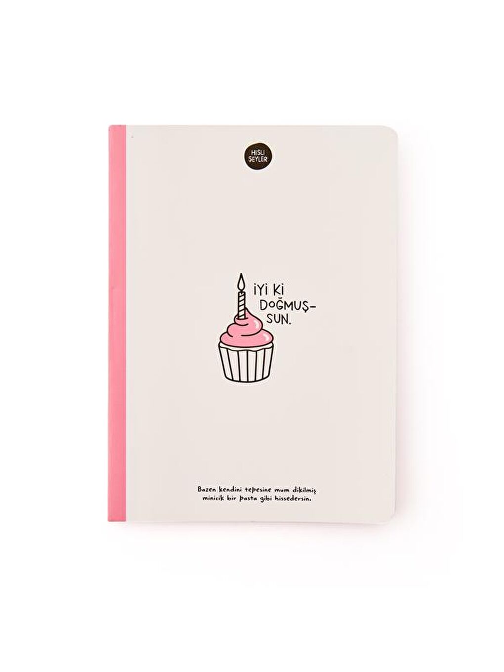 80 Yaprak Sayfalı Defter - Pembe - 28 cm