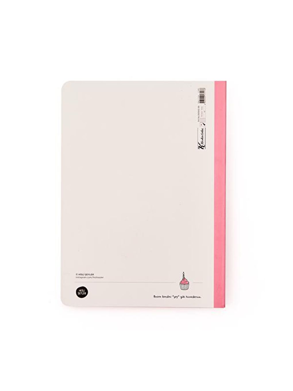 80 Yaprak Sayfalı Defter - Pembe - 28 cm-1