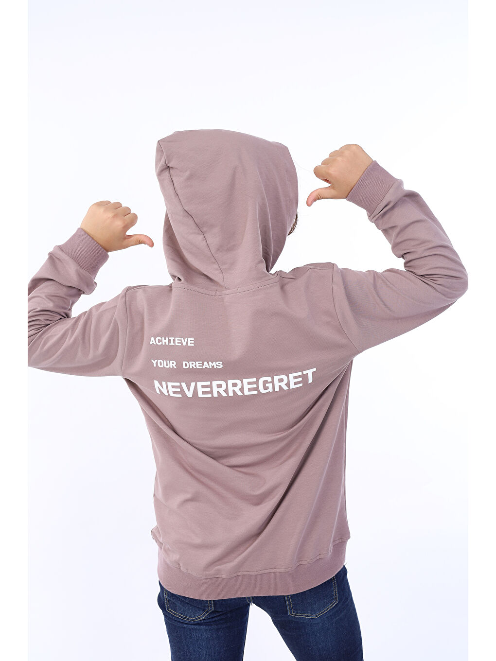 Kahverengi Erkek Çocuk Baskılı Sweatshirt-1
