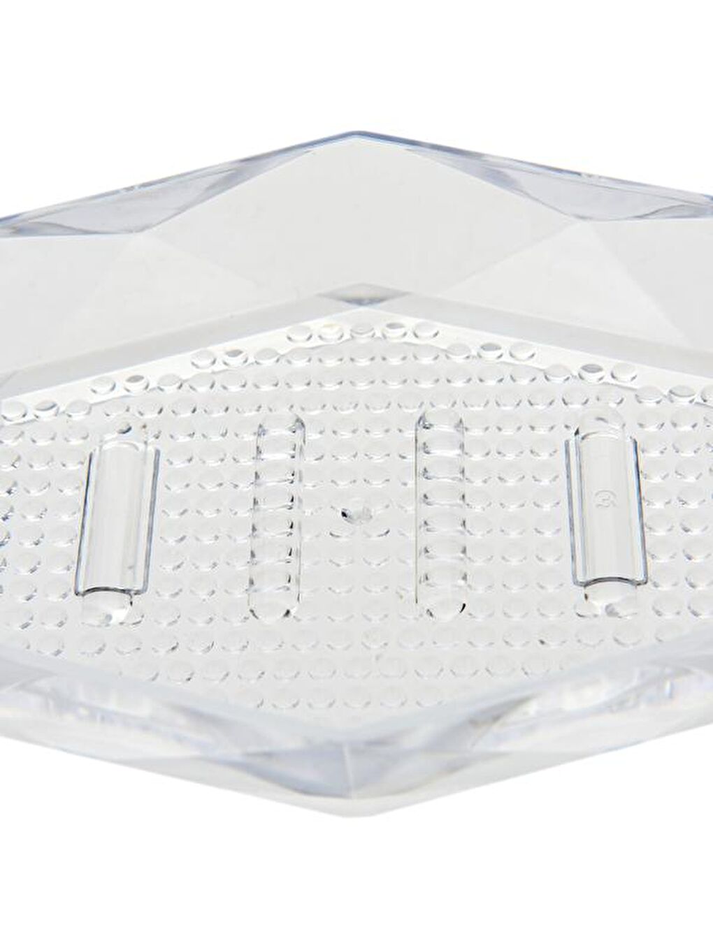 Beyaz Prizma Katı Sabunluk-4