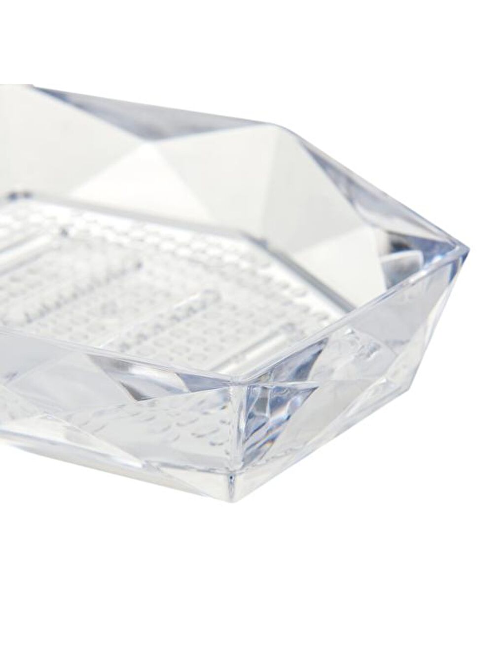 Beyaz Prizma Katı Sabunluk-5