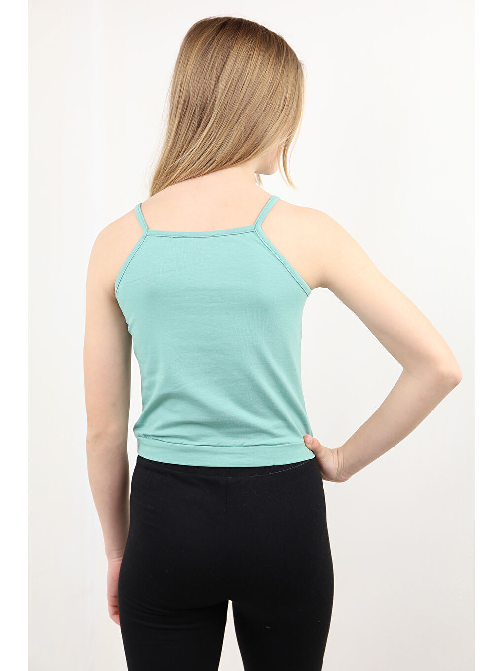 Yeşil Kız Çocuk Atlet-1