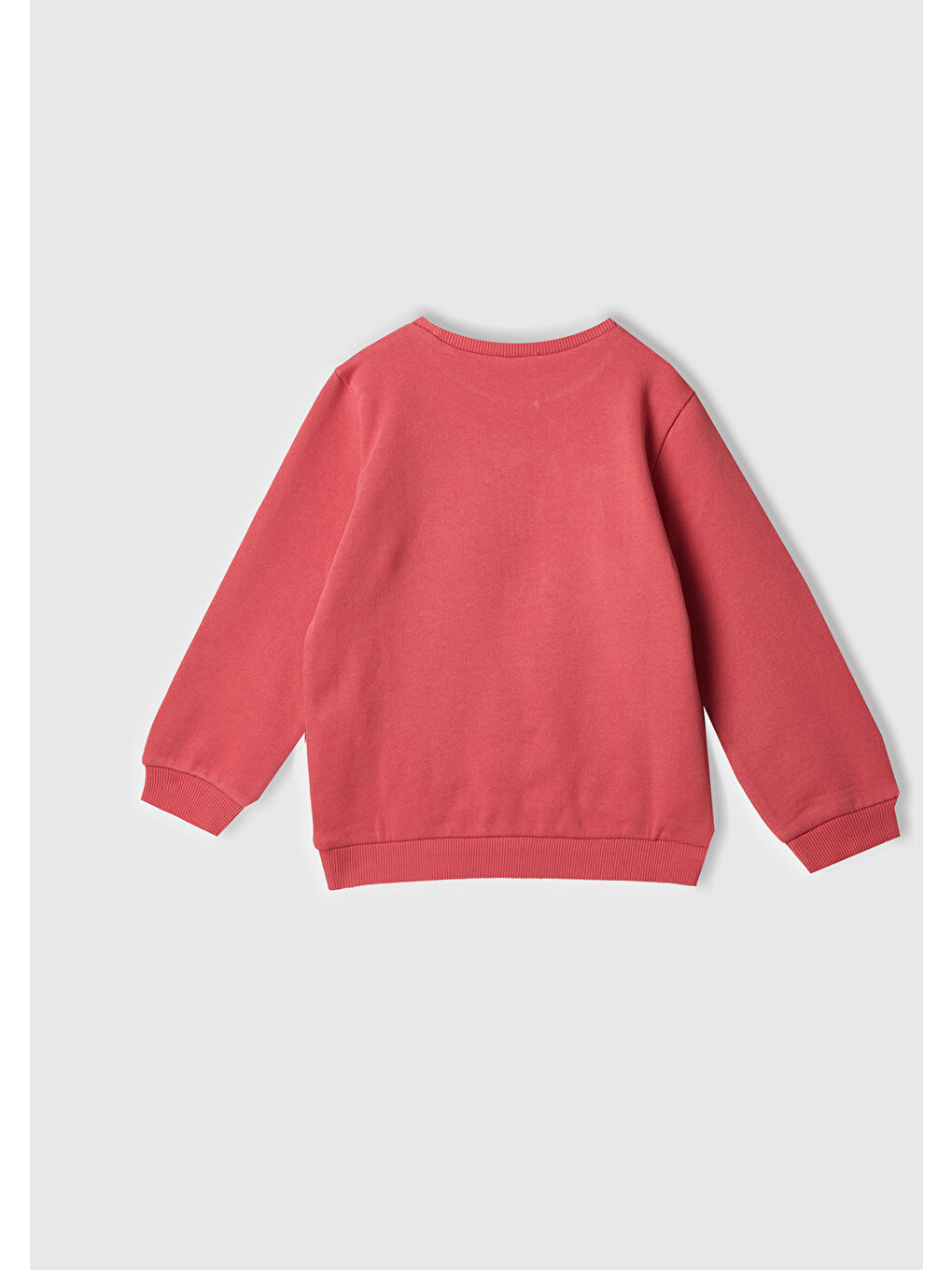 Kız Çocuk Fuşya Grafik Baskılı Ribanalı Bisiklet Yaka Sweatshirt-2