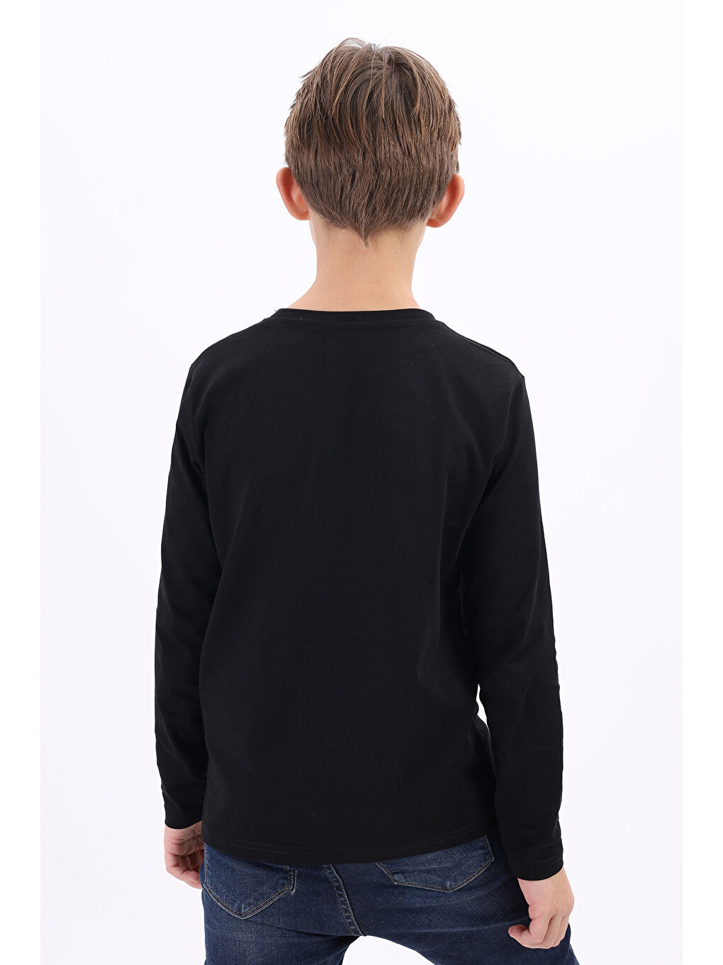 Gri Erkek Çocuk Baskılı Tişört-6