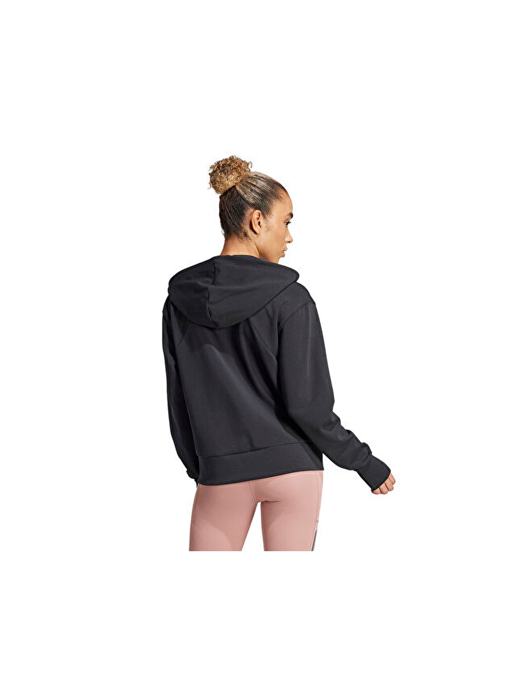 D4t Fz Hoodie Kadın Antrenman Ceketi Jp2654 Siyah-1