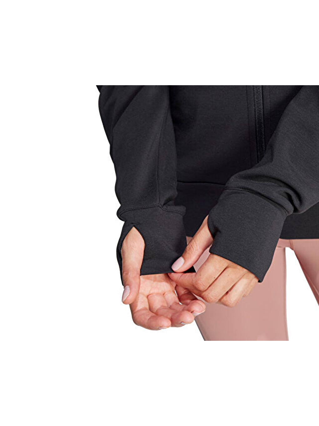 D4t Fz Hoodie Kadın Antrenman Ceketi Jp2654 Siyah-4