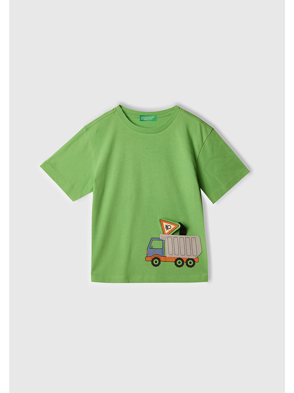 Erkek Çocuk Fıstık Yeşili 3D Baskılı T-Shirt