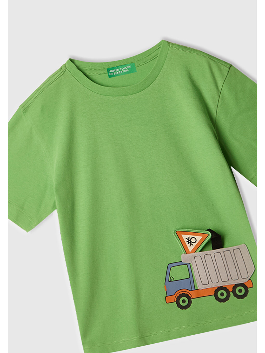 Erkek Çocuk Fıstık Yeşili 3D Baskılı T-Shirt-1