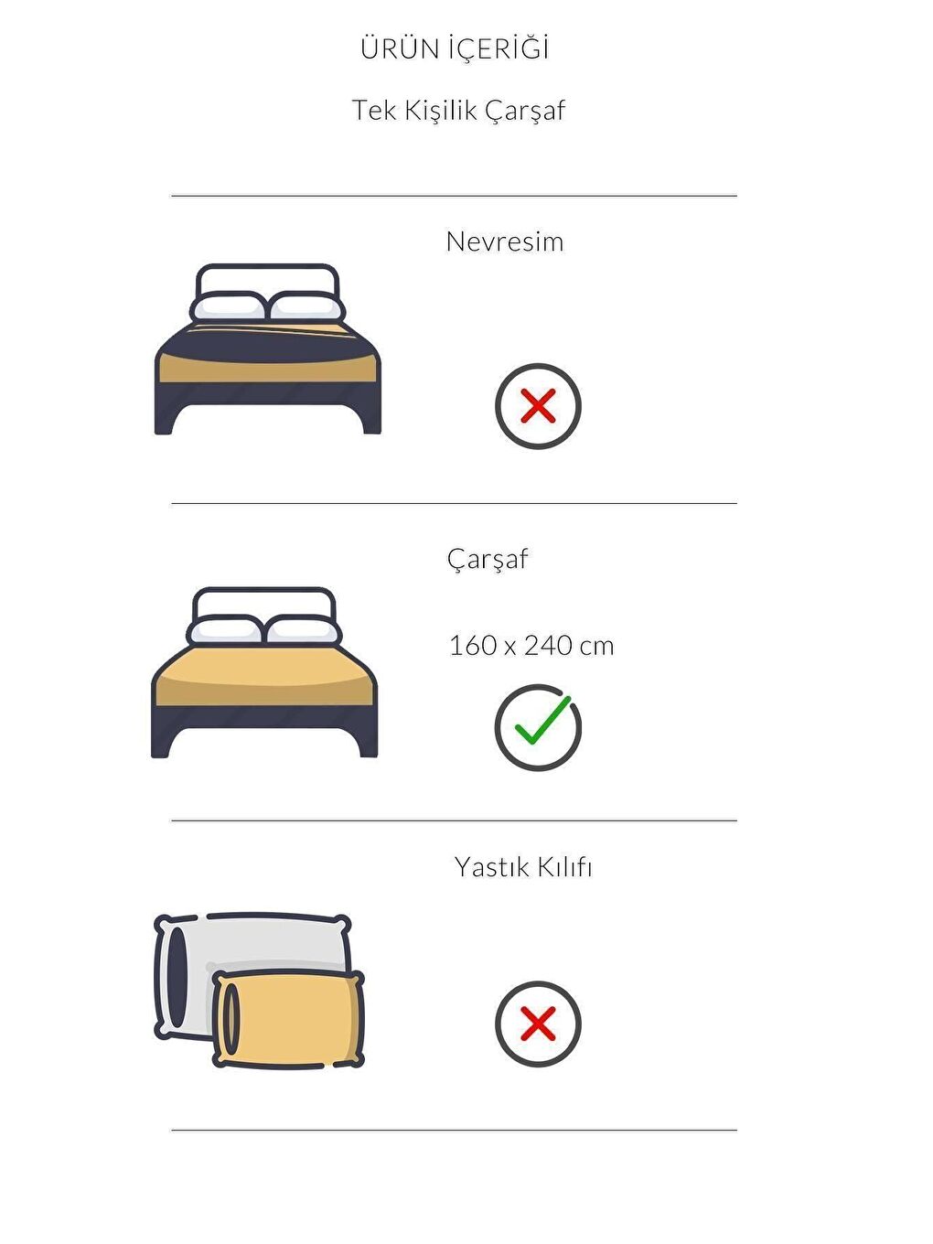 Pan Serisi Ranforce Tek Kişilik Otel Çarşafı 160x240 63 Tel Beyaz Kırmızı-2