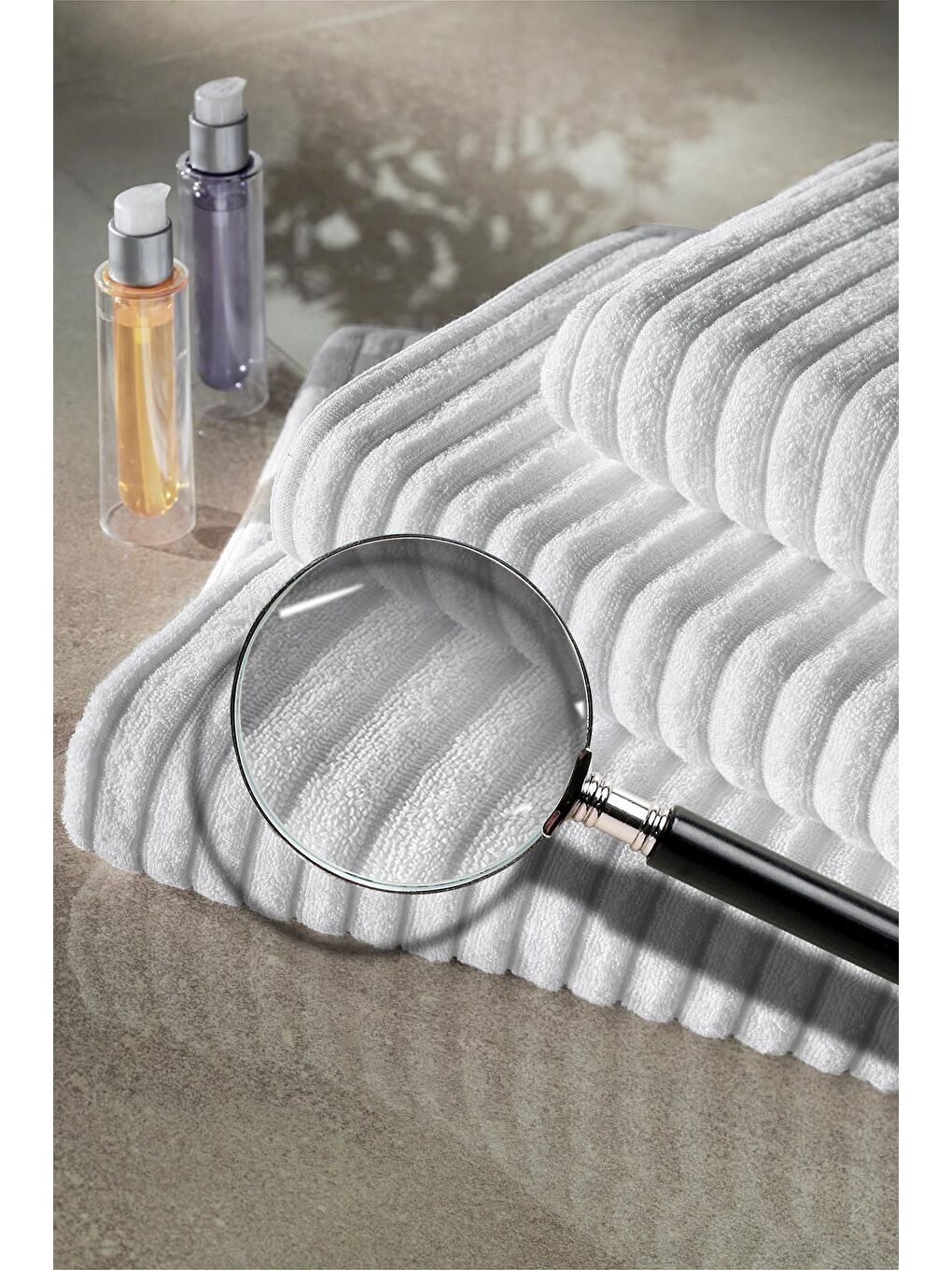 4 Adet Mitis Serisi Otel El Yüz Havlusu 50x90 250 Gr Beyaz Beyaz Kırmızı