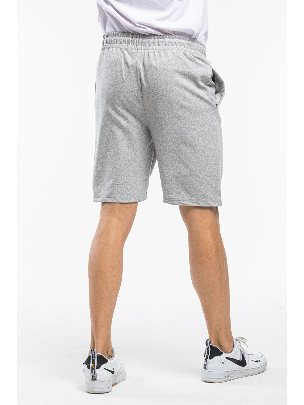 Gri Erkek Unified Collective Baskılı Slim Fit Kalıp Şort SPR25SR084-1