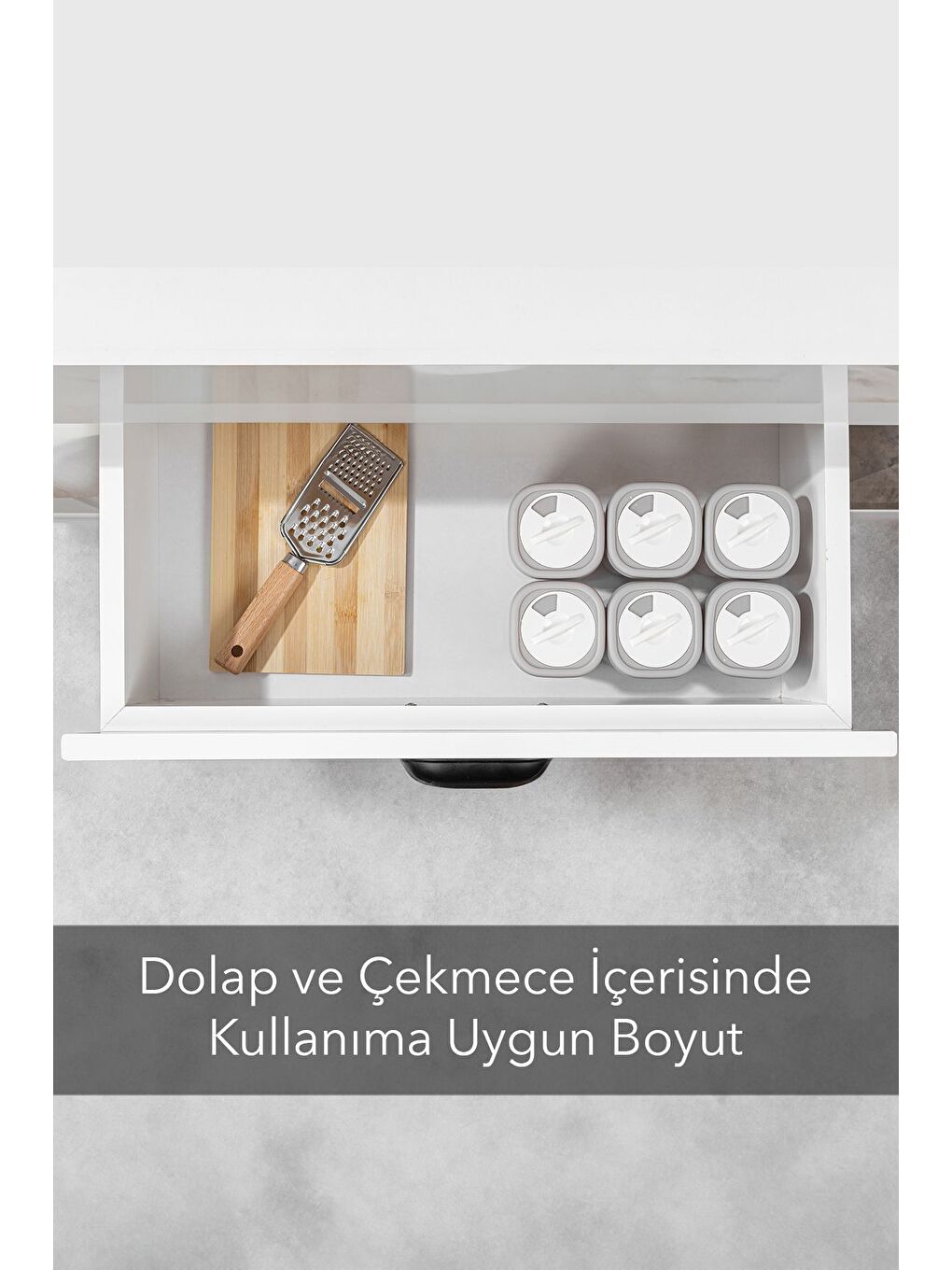 6'lı Etiketli ve Kilitlenebilir Hava Almaz Kapaklı Baharatlık Seti Baharatlık Saklama Kabı Bej-2