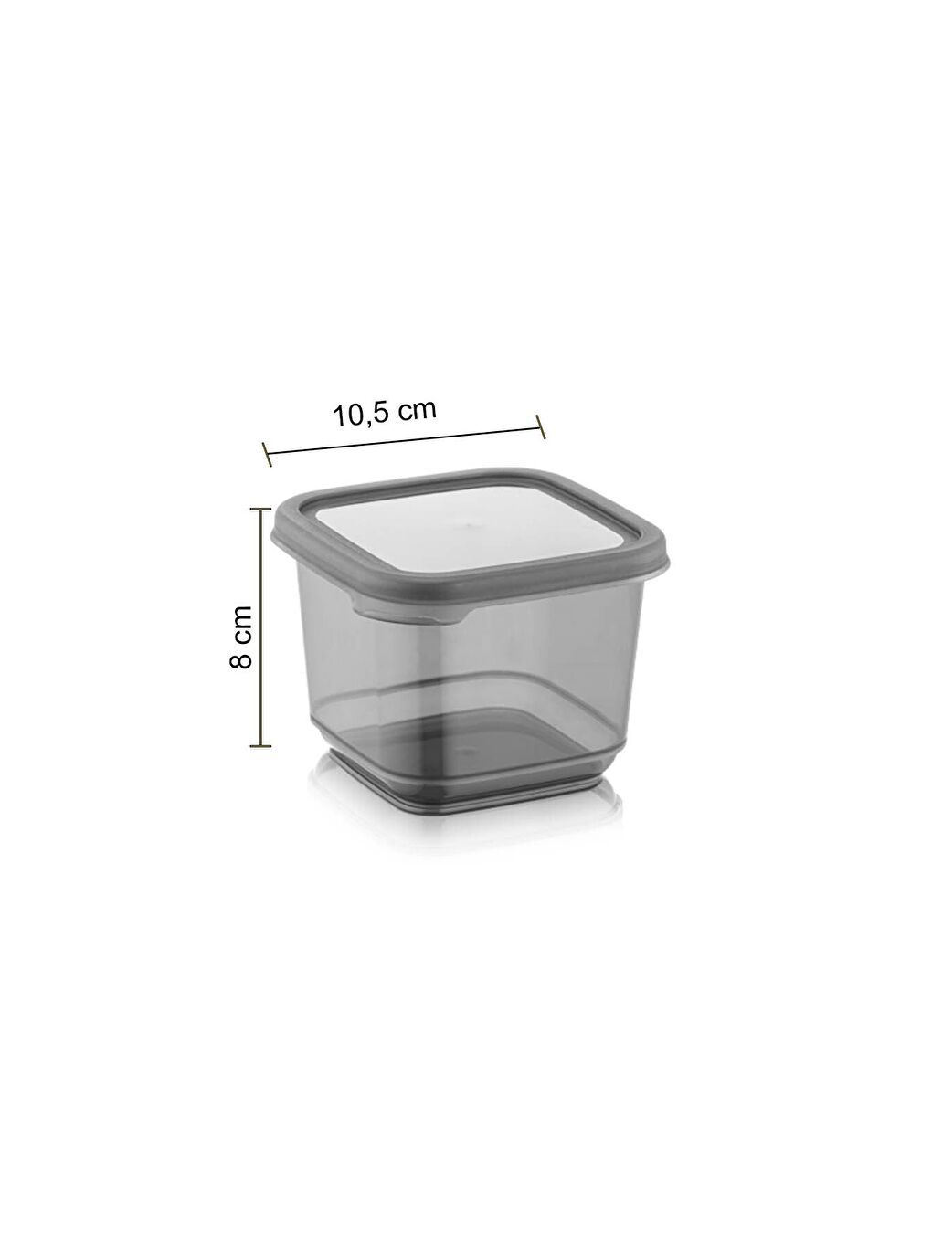 24'lü Set Baharatlık Etiketli Kare Baharat Saklama Kabı Seti Antrasit 24 x 0 50 lt Baharat Takımı-1